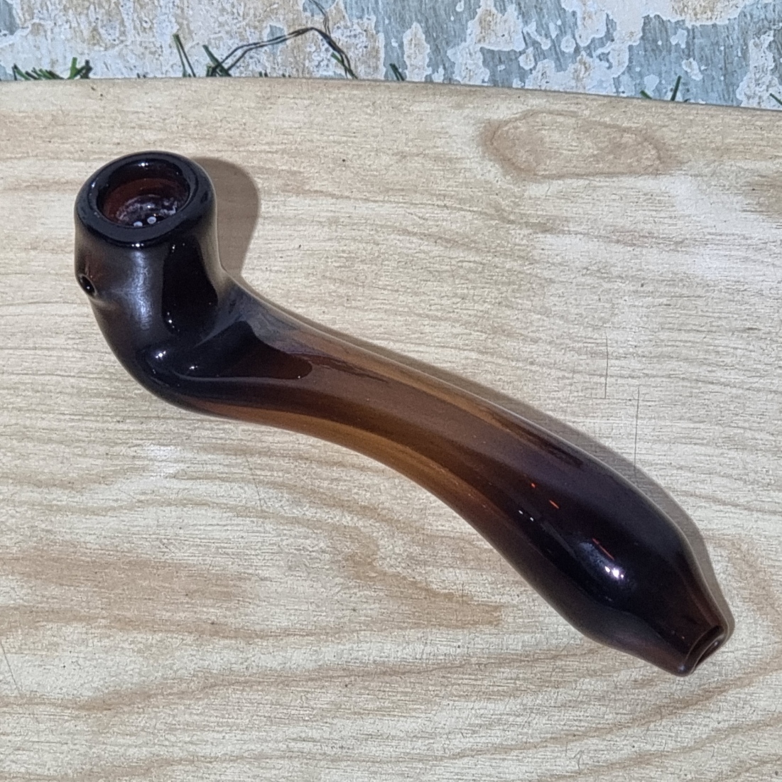[1006] ท่ออเนกประสงค์ glass pipe ทรงดี ยาว 15cm กรองดอกไม้ หลายรู
