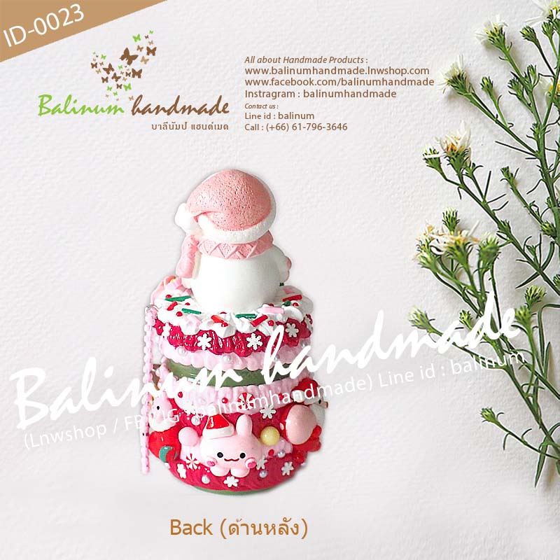 เคสยาดม Xmas DIY โมเดลสโนว์แมน ยาดมสมุนไพรตราหงส์ไทย (กระปุกสีเขียว 40g.) งานเคส DIY โดย บาลีนัมป์แฮนด์เมด เป็นงานเรซิ่นแท้100% เป็นยาดม/ตั้งโชว์ตกแต่งบ้าน/เป็นของสะสม ของขวัญ ของฝาก ของชำร่วย แดง,ชมพู (Red,Pink)