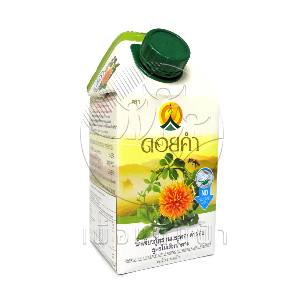 E38 Doi Kham Gynostemma and Safflower Juice, No Added Sugar, 500ml.