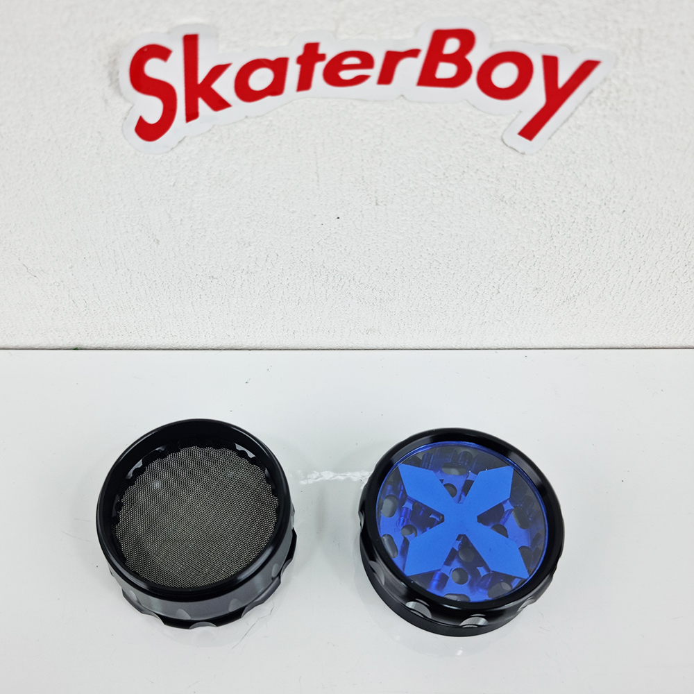 [1002] Aluminum Grinder จอใสเห็นชัด ขนาด 63mm 4ชั้น ที่บดสมุนไพร เครื่องบดสมุนไพร บดกาแฟ ไกเดอร์บด