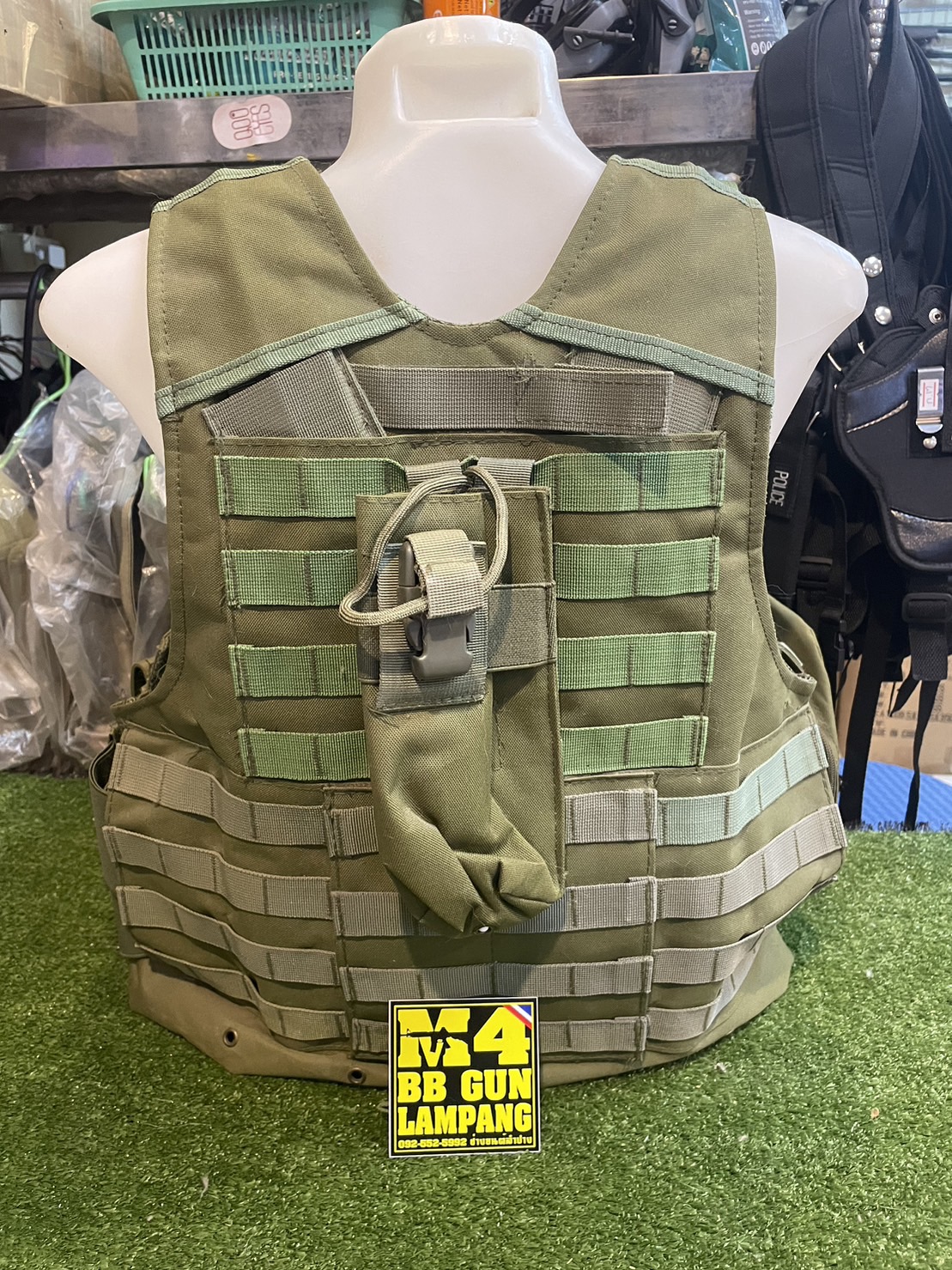 เสื้อเวส เขียว Size L