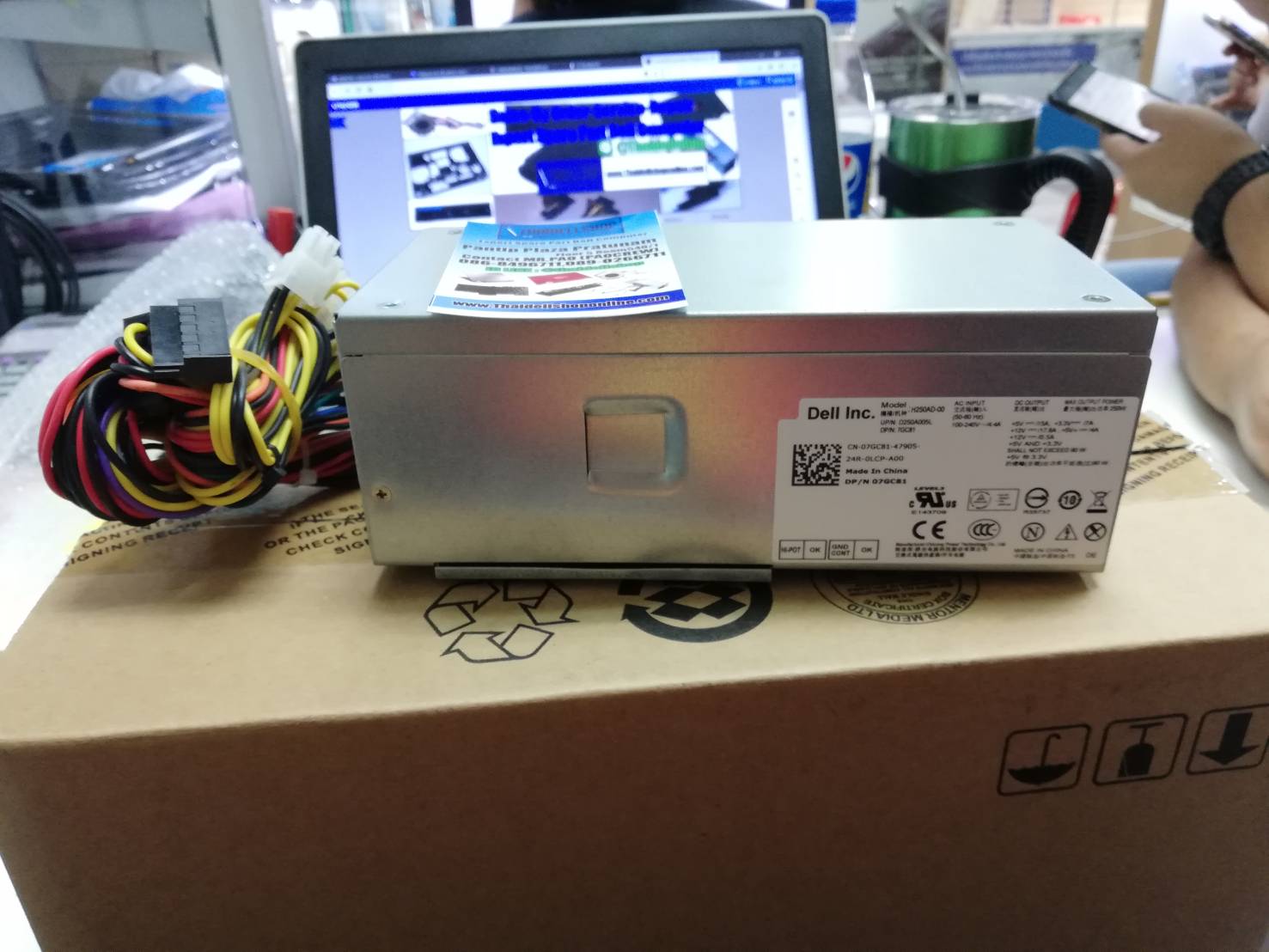 Power Supply Dell Optiplex 390,790,990,3010,7010,9010 Part : 7GC81