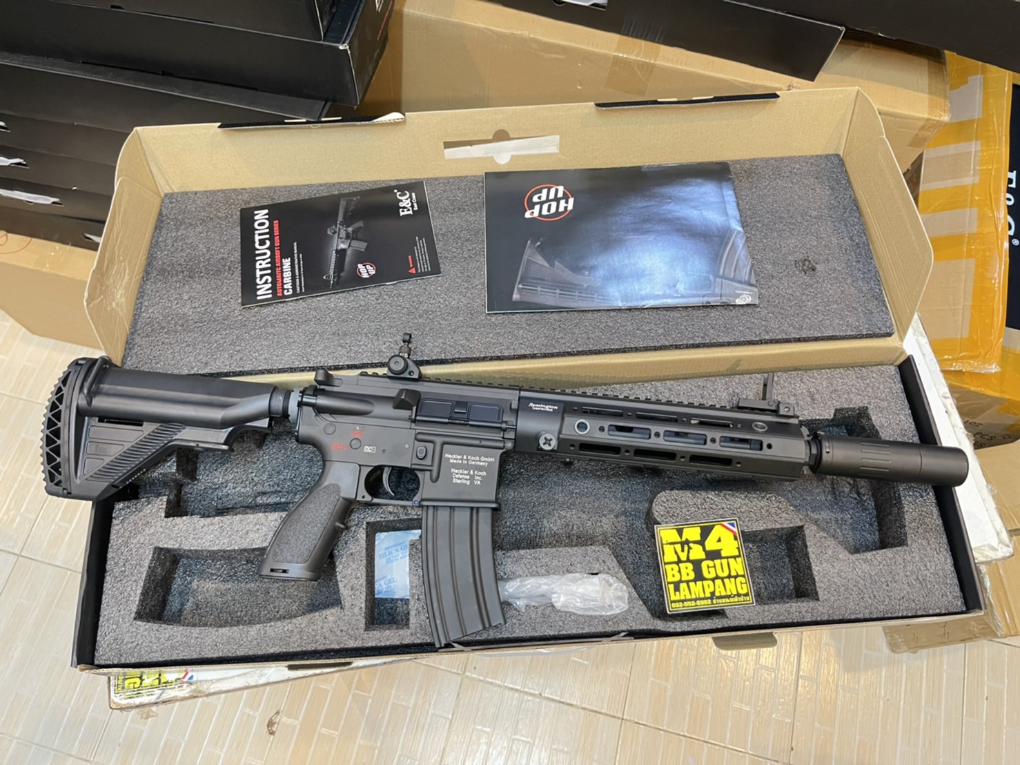 E&C 108 S2 : HK416 RAHG 10.5" สีดำ บอดี้โลหะ Gen 2