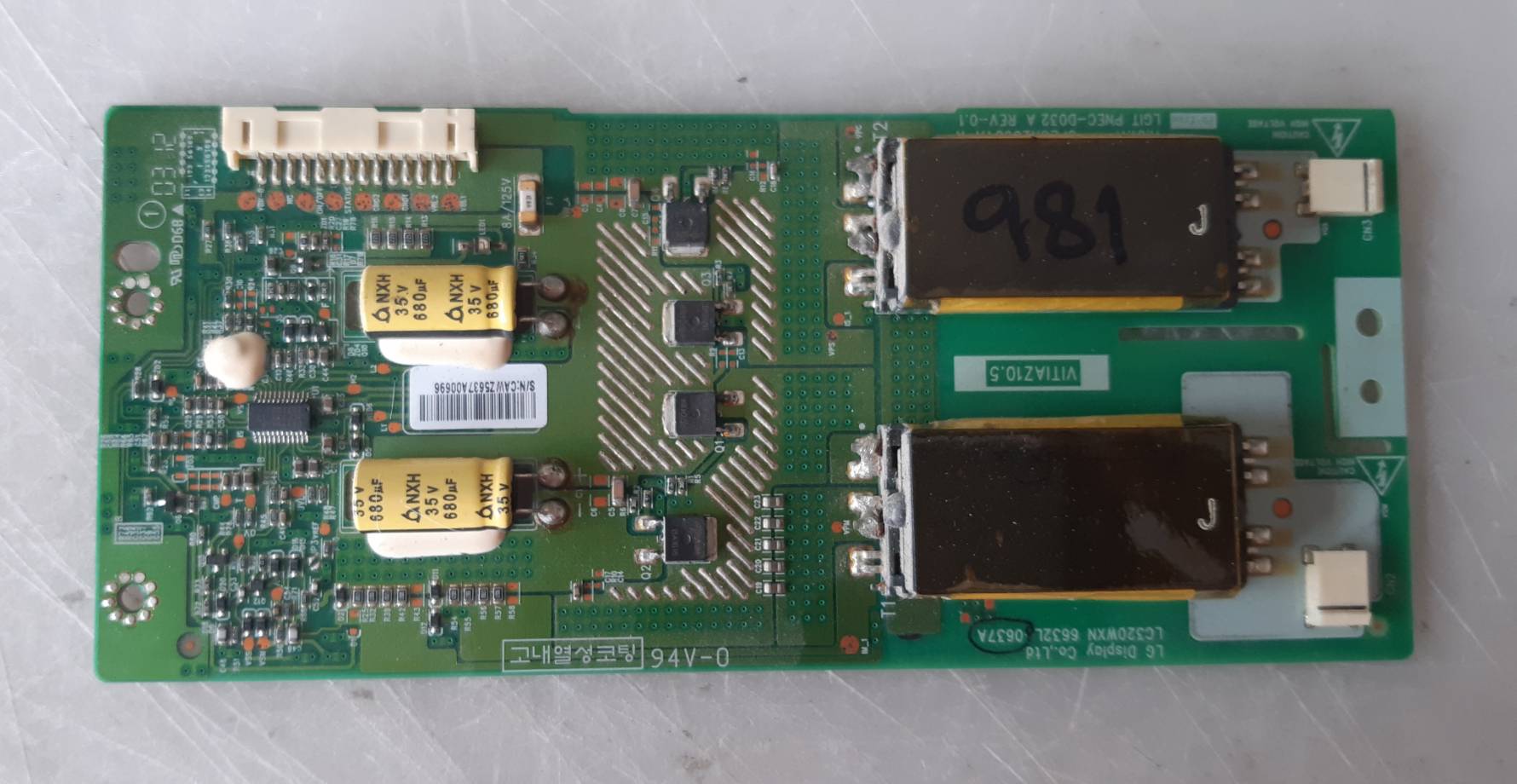 อันที่ 981 LG 32LK311 อินเวอร์เตอร์ 6632L-0637A LC320WXN ดีเทสแล้ว