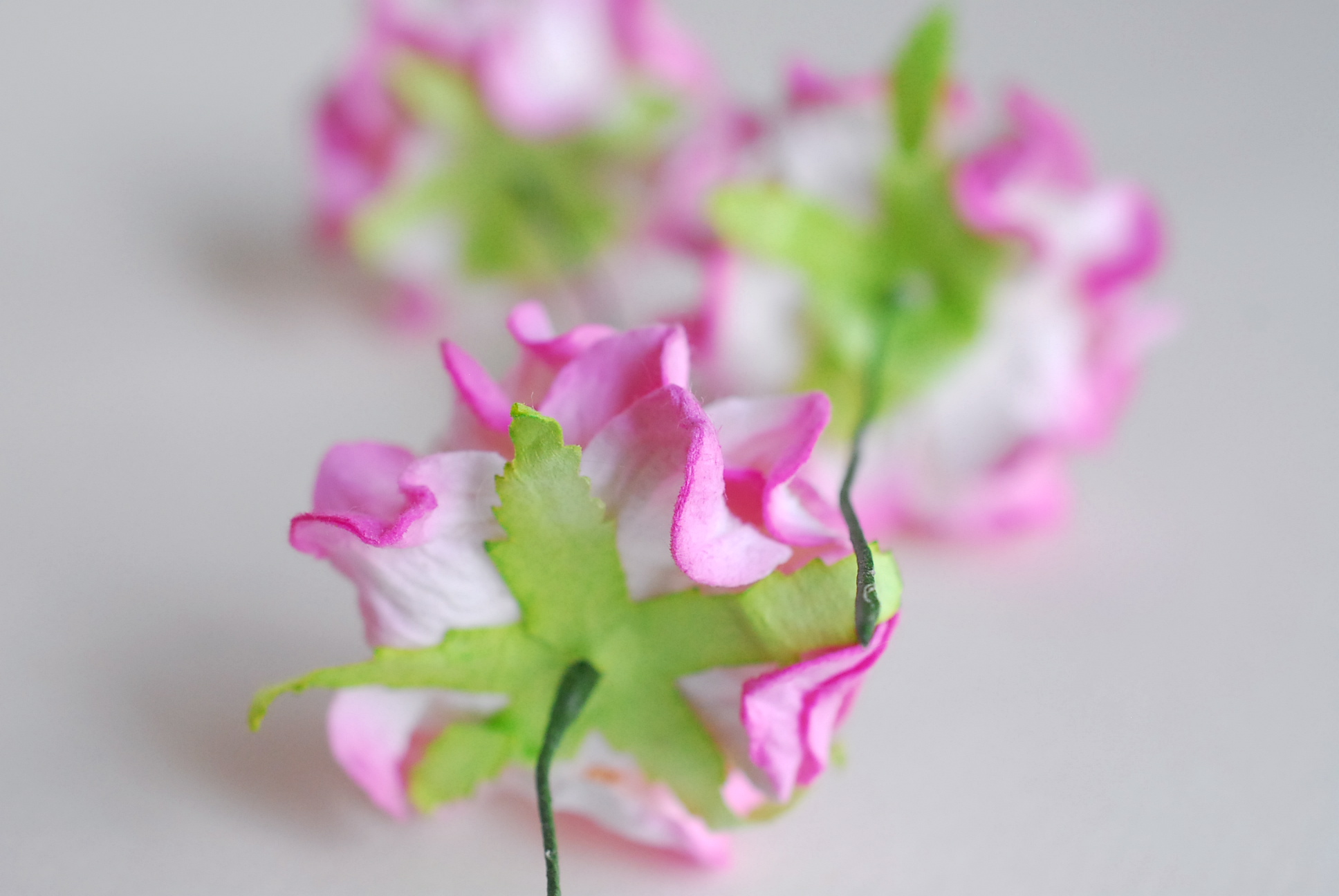 ดอกไม้กระดาษสา ราคาส่ง, ดอกการเดนเนียกระดาษสา ดอกไม้ประดิษฐ์ ตกแต่งงานแต่งงาน ประดิษฐ์ข้อมือเพื่อนเจ้าสาว ขนา่ด 3.5 cm., สำหรับของชำร่วย, งานแต่งงาน, ดอกไม้ทำข้อมือเจ้าสาว สีชมพูัดขาว จำนวน 25 ดอก Paper flower,25 Pieces mulberry gardenia flowers supplies