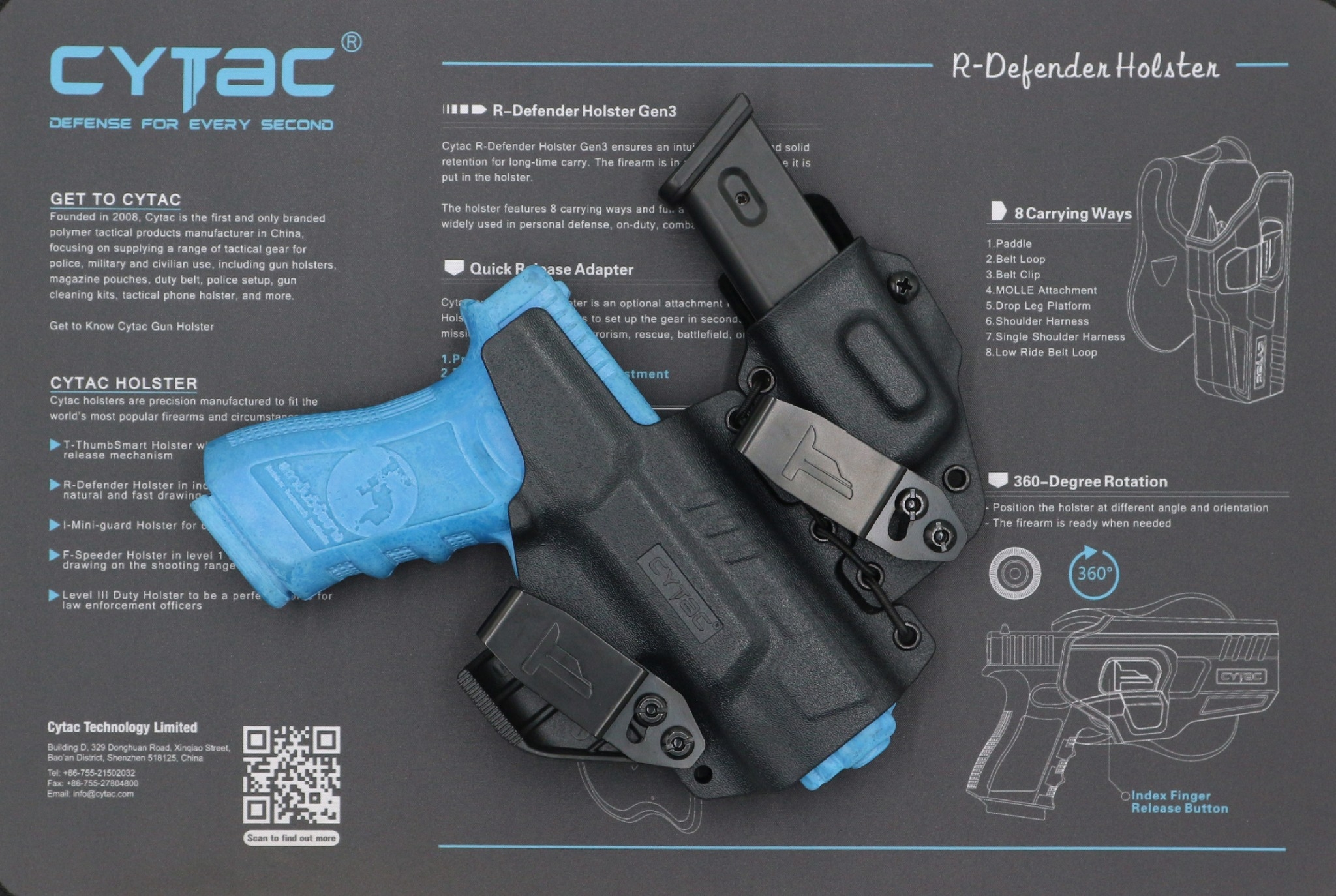 CYTAC ซองพกใน K-Master รุ่น G19/G17 ( Gen 1-5 ) (K0850)