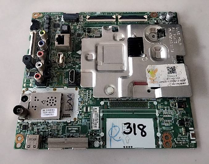 อันที่ 318 LG 43UJ630T ซีสเตร็ม EAX67133404 2แพรคู่ ซ็อกเก๊ตเล็ก 60PIN ดีเทสแล้ว
