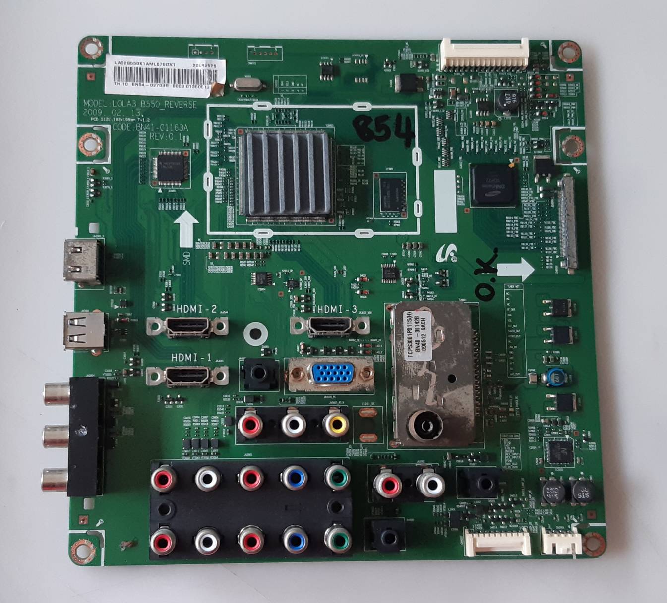 อันที่ 854 Samsung LA32B530P7R ซีสเตร็ม BN41-01163A ดีเทสแล้ว