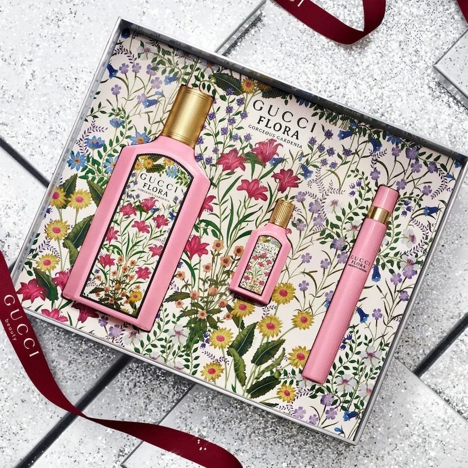 เซ็ทน้ำหอม Gucci Flora Gorgeous Gardenia EDP Set 3 Pcs.