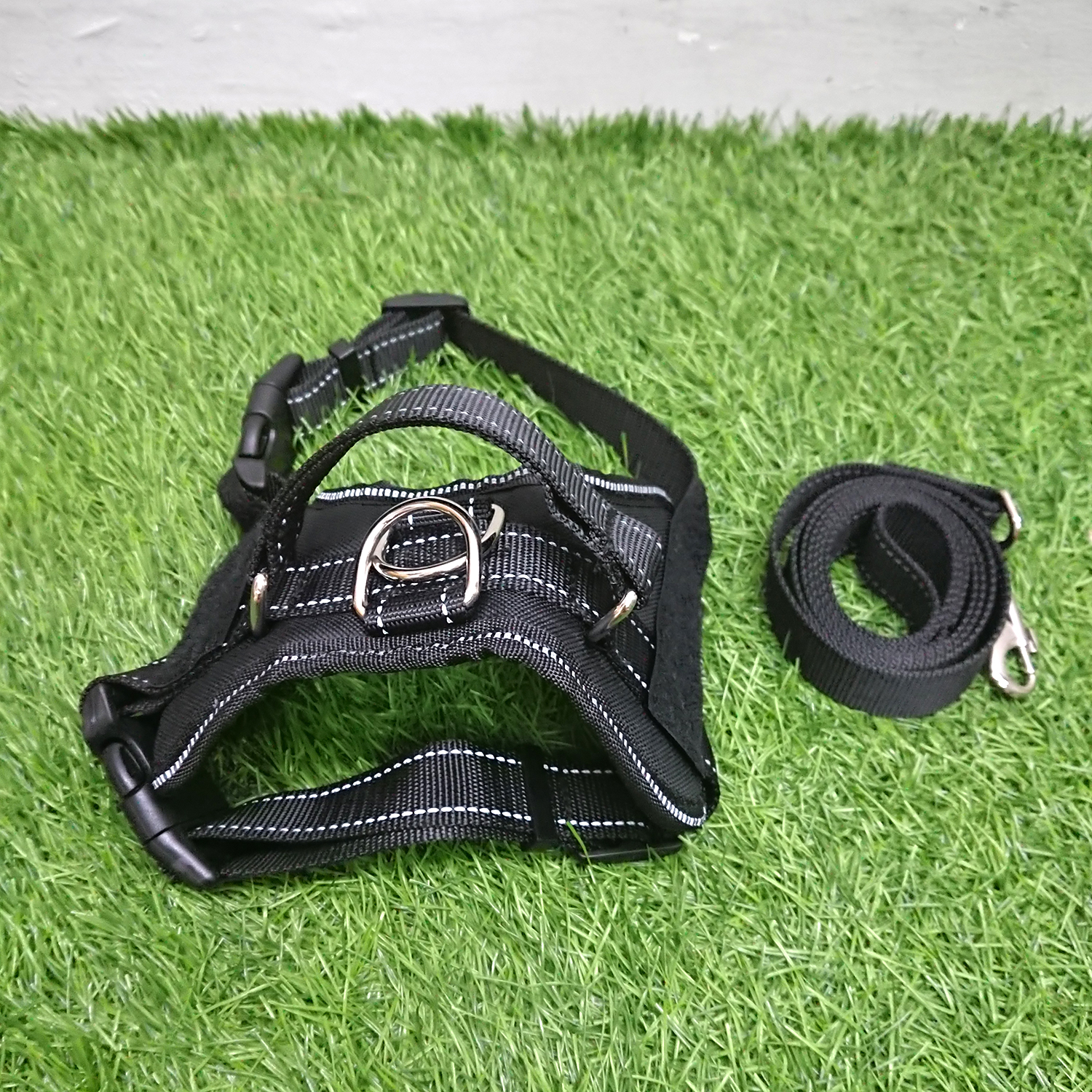 [1100] เสื้อพร้อมสายจูง สุนัข แมว ขนาดใหญ่ แรงเยอะ S M L XL