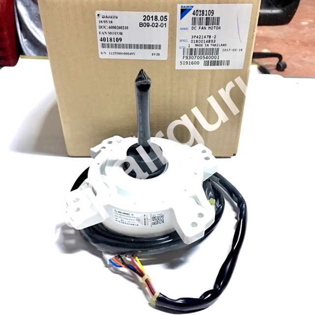 มอเตอร์คอยล์ร้อน Daikin รหัส 4027154 (4018109,4017120) ** FAN MOTOR มอเตอร์พัดลม คอยล์ร้อน อะไหล่แอร์ ไดกิ้น ของแท้