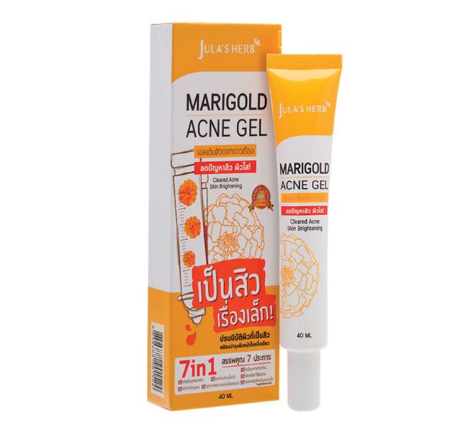 [จุฬาเฮิร์บ] จลแต้มสิวดอกดาวเรือง ลดปัญหาสิว MARIGOLD ACNE GEL 40ml.