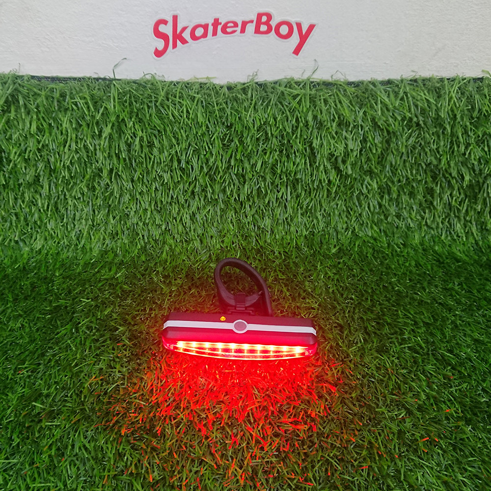 [0320] ไฟ LED รัดทรัคสเก็ตบอร์ด ปรับระดับได้ ชาร์จUSB แดง/ขาว สลับ