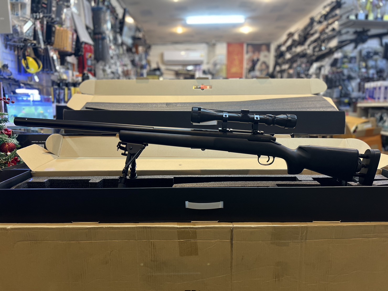 A&K M24 ไม้แท้ สีดำ