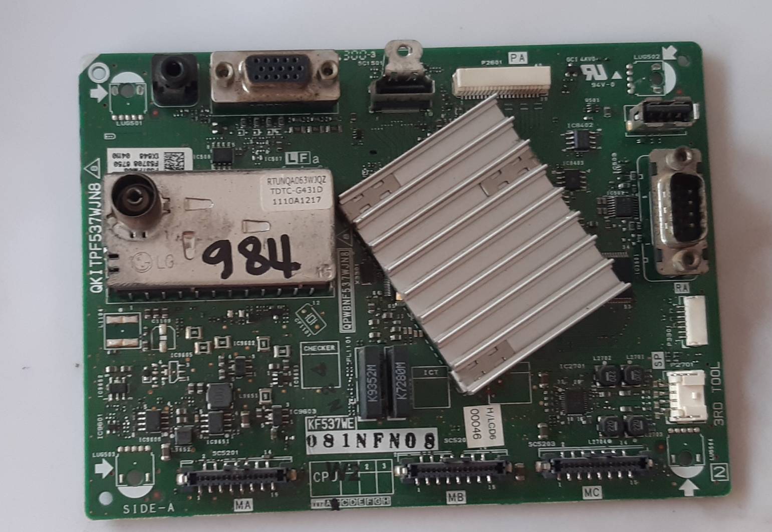 อันที่ 984 SHARP LC-32M300M ซีสเตร็ม QKITPF537WJN8 QPWBNF537WJN8 ดีเทสแล้ว