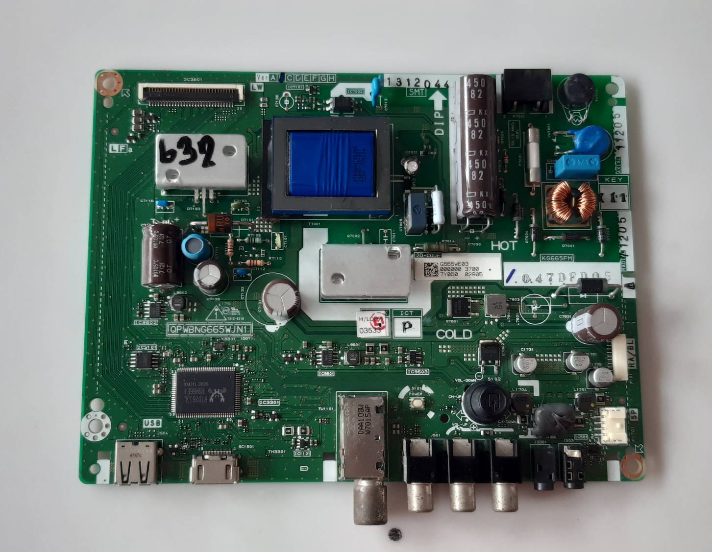อันที่ 632 SHARP LC-32LE180M ซีสเตร็ม QPWBNG665WJN1 ดีเทสแล้ว 30PIN