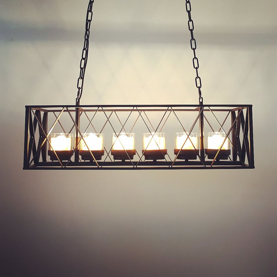 โคมไฟห้อย 82012-6 ลอฟต์ทรงเหลี่ยม