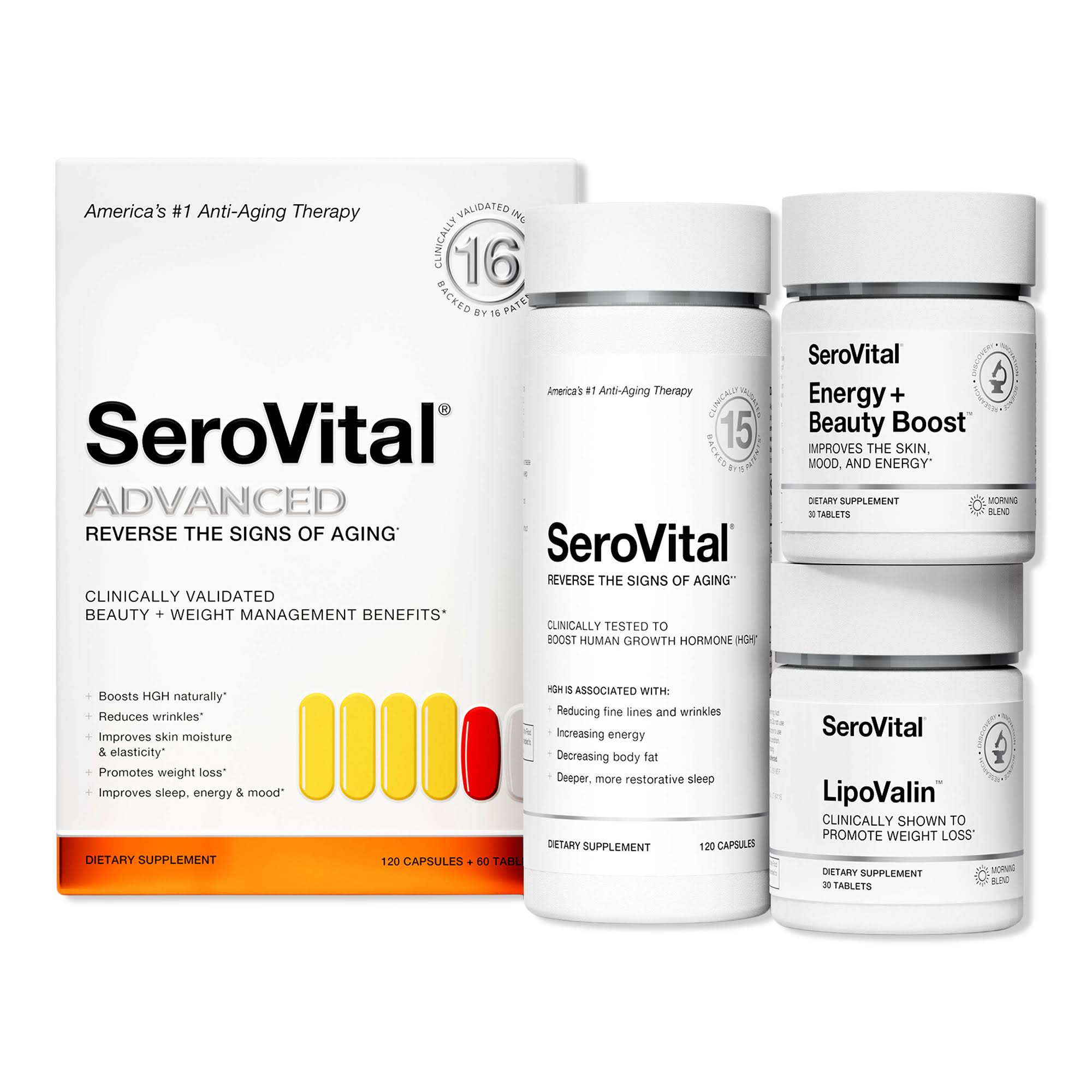 SeroVital Advanced Reverse the Sign of Aging 120 Capsules+60 Tablets 0 กก.