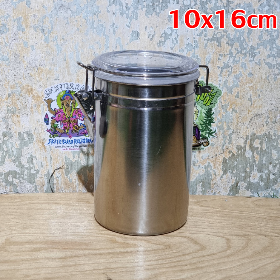 [1003] กระป๋อง Stainless steel หลายขนาด ล็อคเก็บความชื้น เก็บสมุนไพร ชา กาแฟ