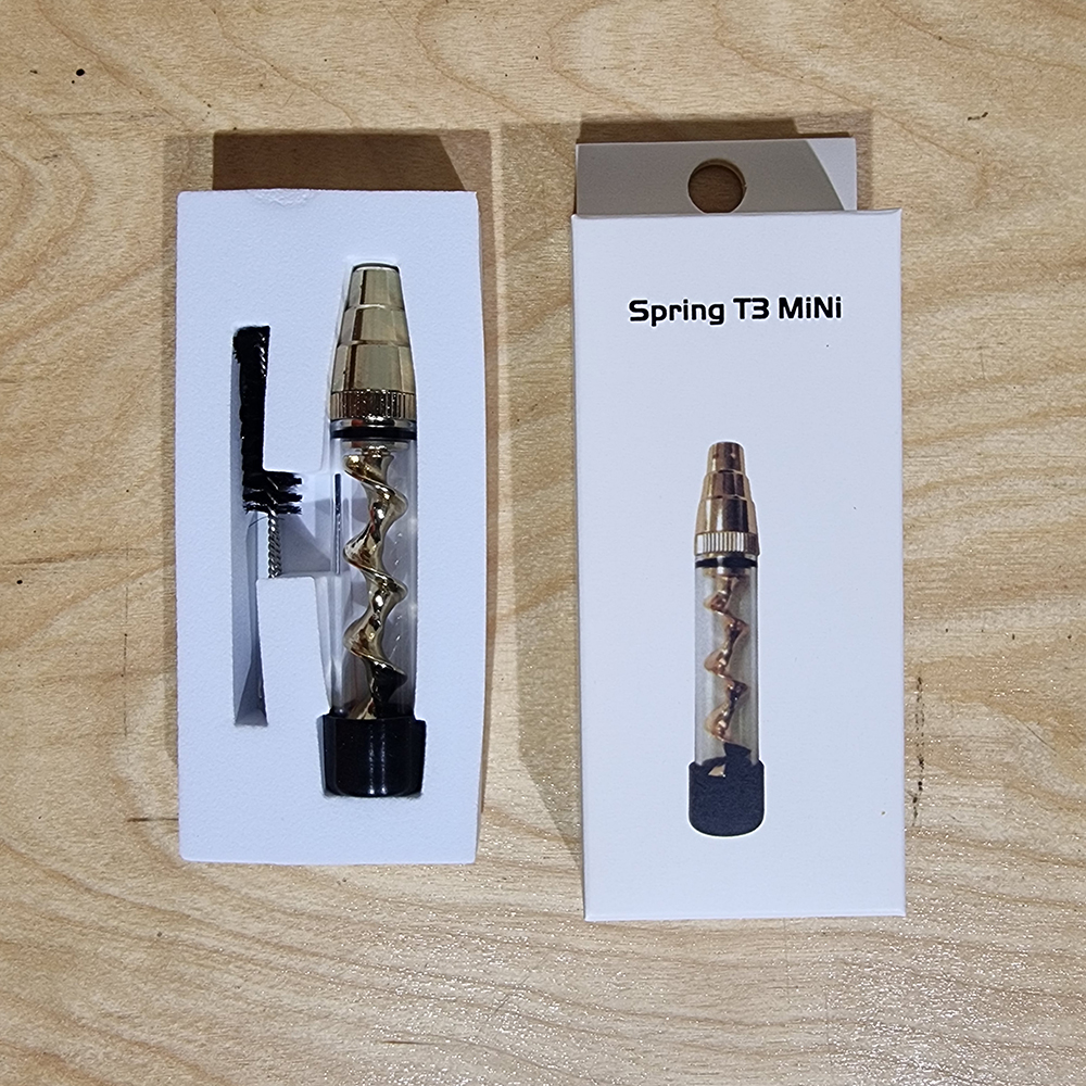 [1006] ท่ออเนกประสงค์ Twisty Glass Blunt พร้อม อุปกรณ์ทำความสะอาด ขนาดเล็ก พกง่าย chillum