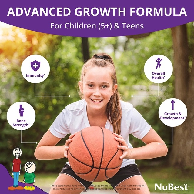NuBest Tall, Powerful Growth Formula, For Children (5+) and Teens Who Don't Drink Milk Daily, 60 Capsules exp. 06.2026 0 กก.