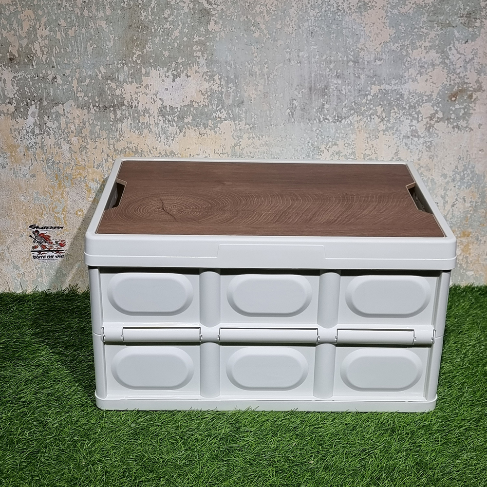 [1200] กล่องเก็บของพับได้ ประหยัดพื้นที่ topแข็ง วางของได้แค้มปิ้ง กางเต็นท์ ที่นอนเสื้อผ้า เก็บของท้ายรถ