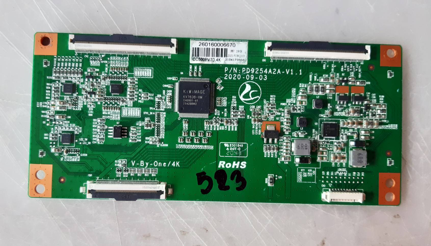 อันที่ 523 HAIER H50K6UG ทีคอน PD9254A-V1.1 ดีเทสแล้ว