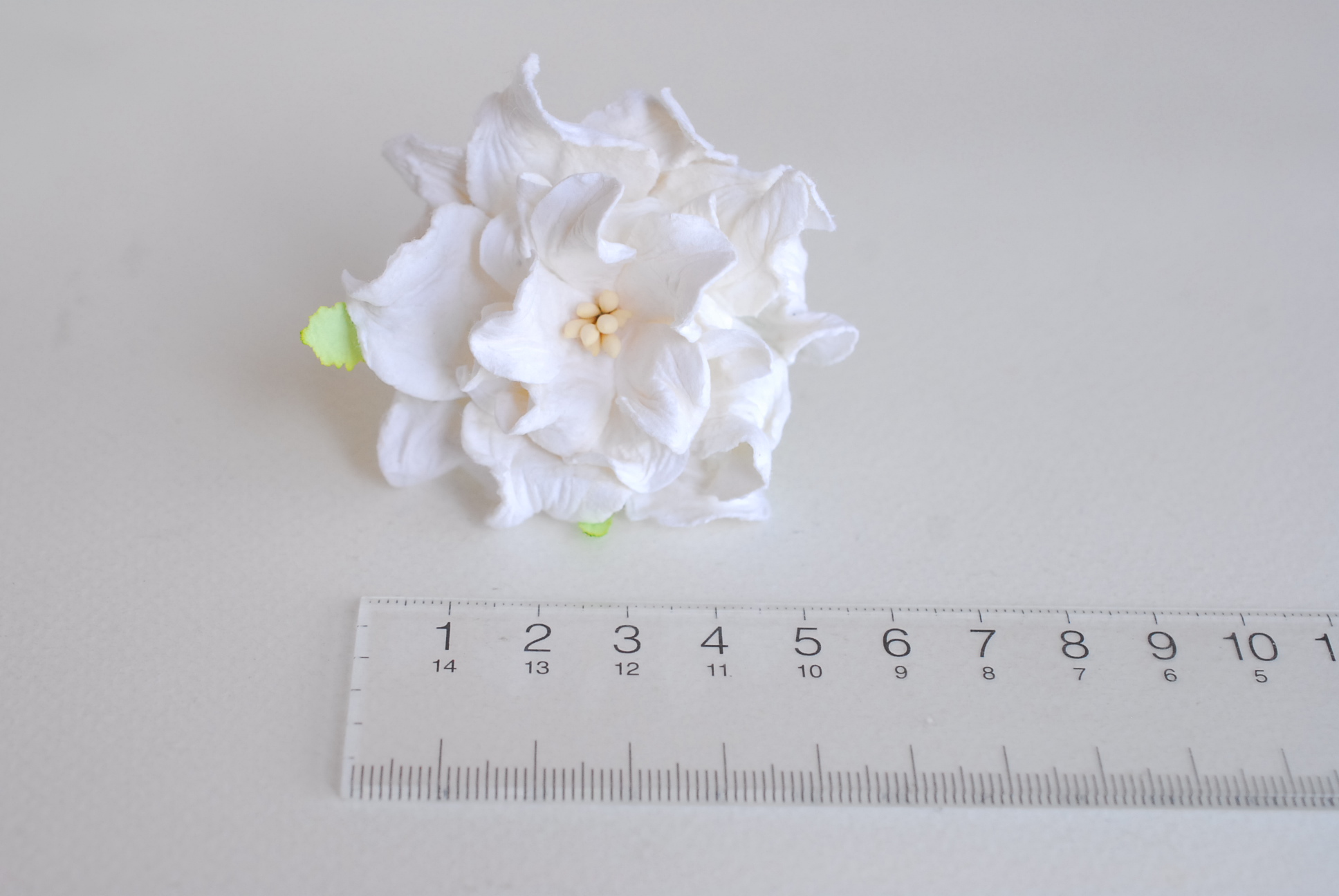 ดอกไม้กระดาษสา ราคาส่ง, ดอกการเดนเนียกระดาษสา ดอกไม้ประดิษฐ์ ตกแต่งงานแต่งงาน ประดิษฐ์ข้อมือเพื่อนเจ้าสาว ขนา่ด 5.5 cm., สำหรับของชำร่วย, งานแต่งงาน, ดอกไม้ทำข้อมือเจ้าสาว สีขาว จำนวน 25 ดอก Paper flower,25 Pieces mulberry gardenia flowers suppiles