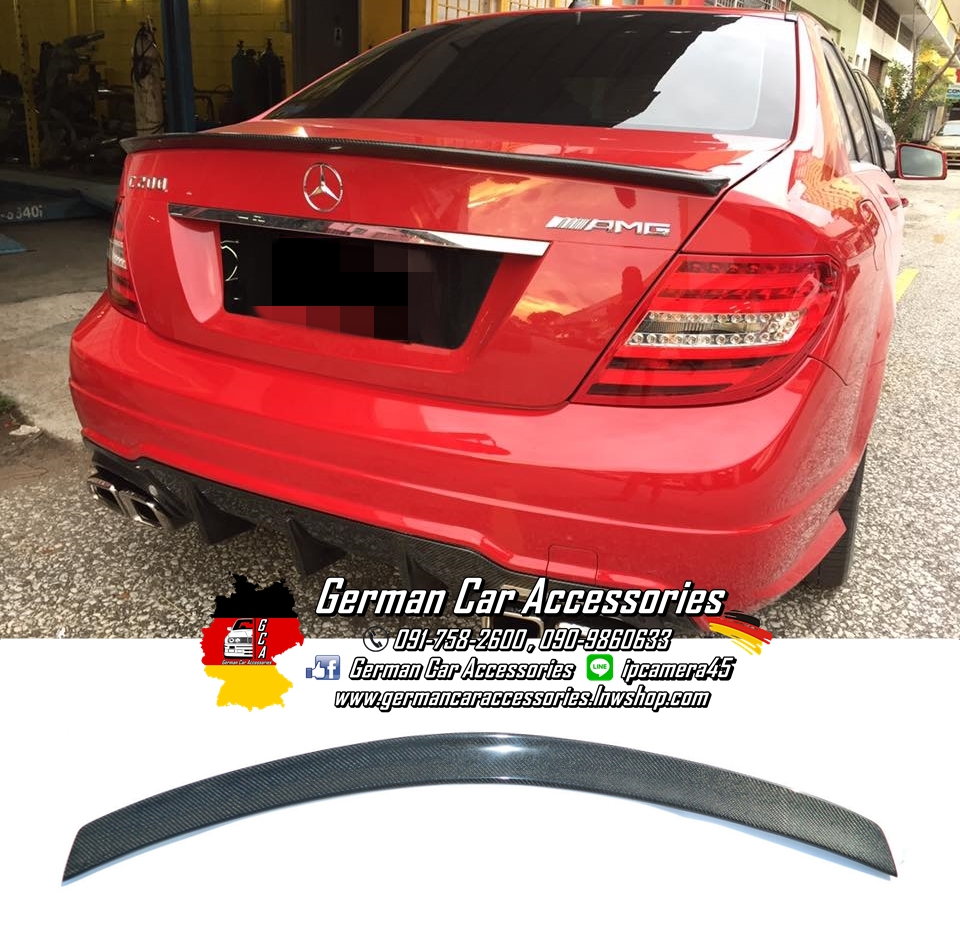 Spoiler Carbon ทรงAMG Benz W204 4ประตู