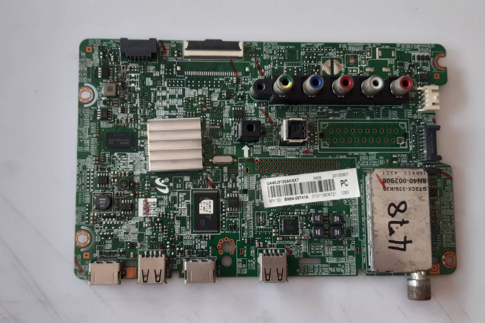 อันที่ 478 Samsung UA40J5100AK ซีสเตร็ม BN41-02098 BN94-09741A ดีเทสแล้ว
