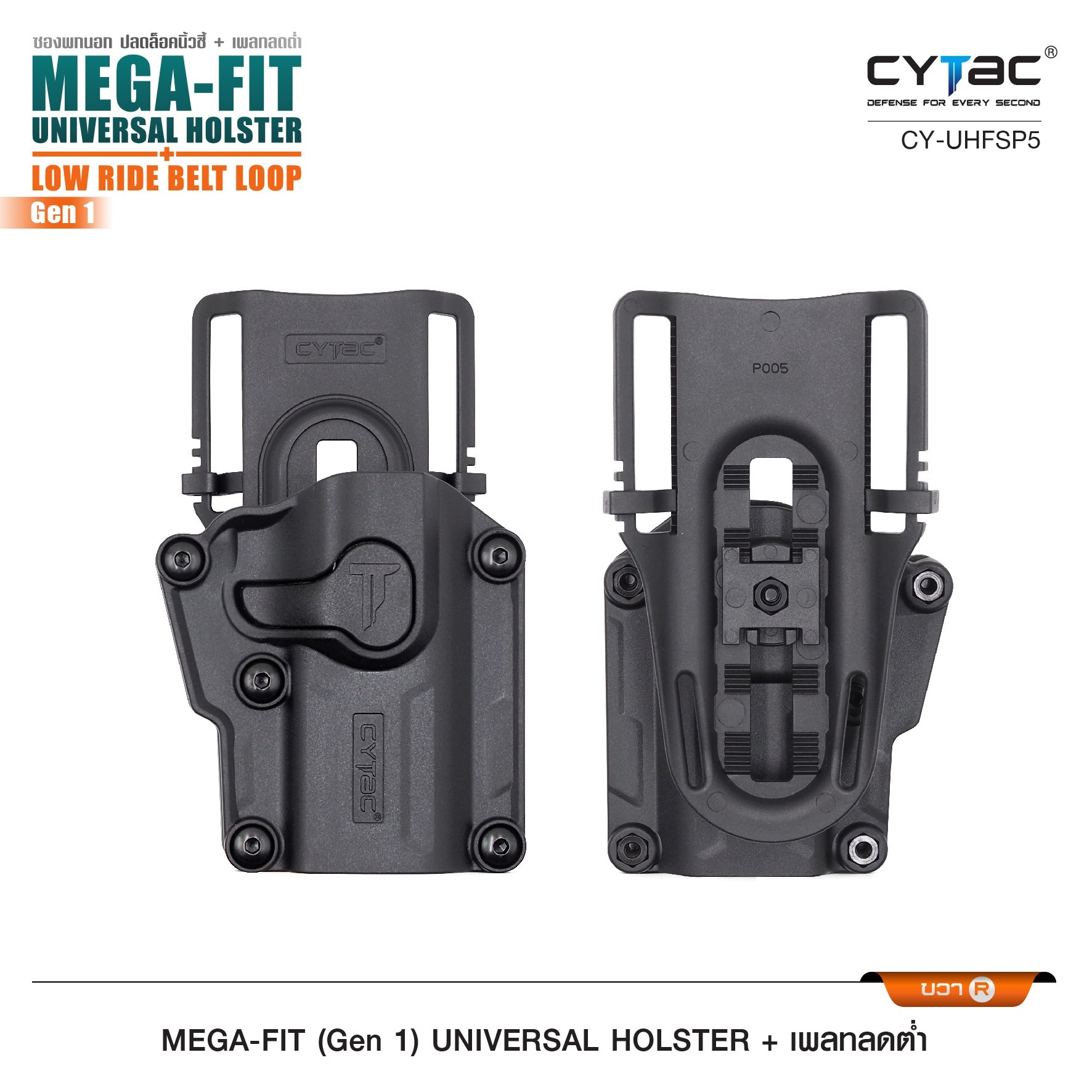 ซอง Megafit + เพลทลดต่ำ Cytac (K950)