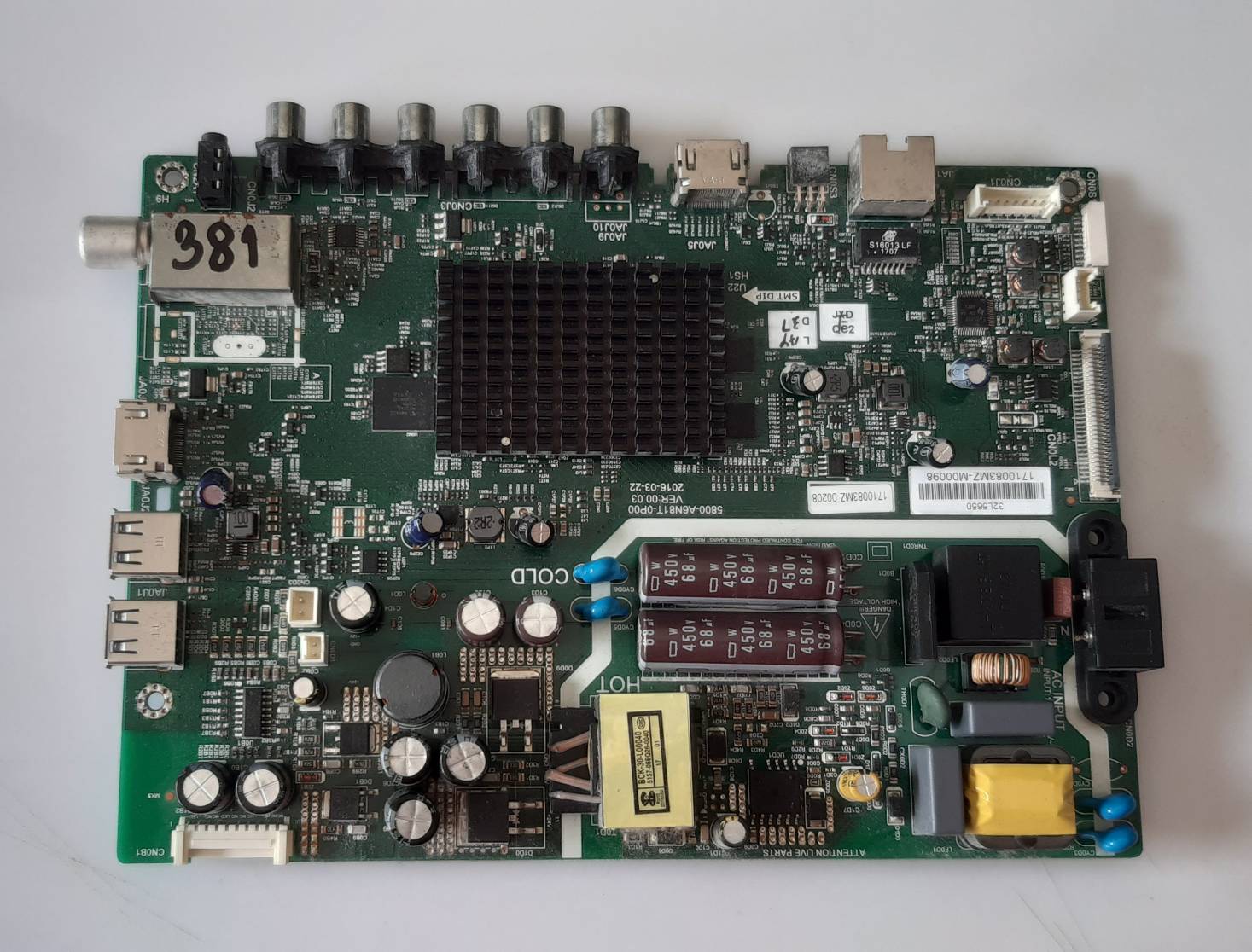 อันที่ 381 TOSHIBA 32L5650VT ซีสเตร็ม 5800-A6N81T-0P00 ดีเทสแล้ว