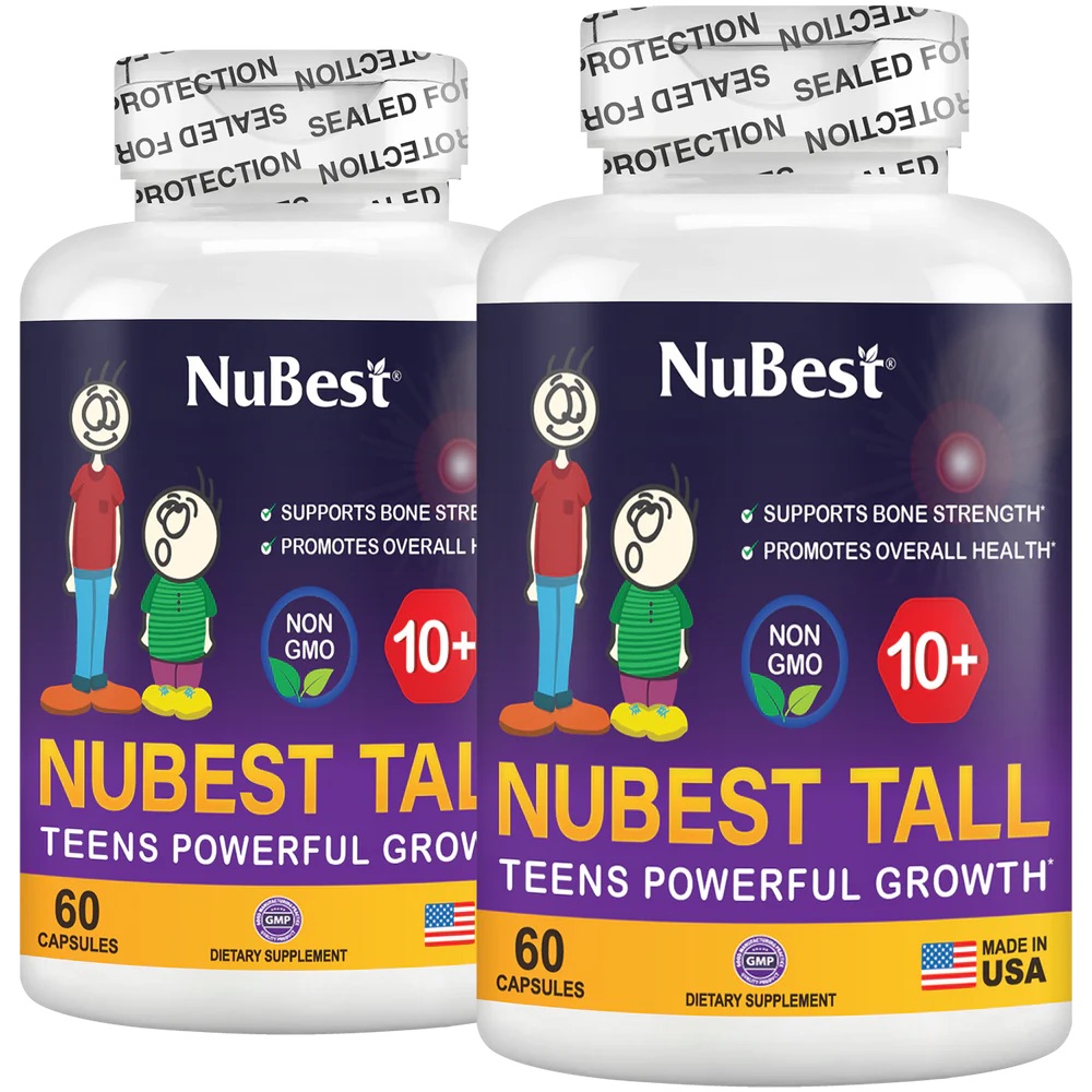 NuBest Tall 10+, Powerful Growth for Kids & Teens (10+), Milk Drinkers, 60 Capsules 0 กก.