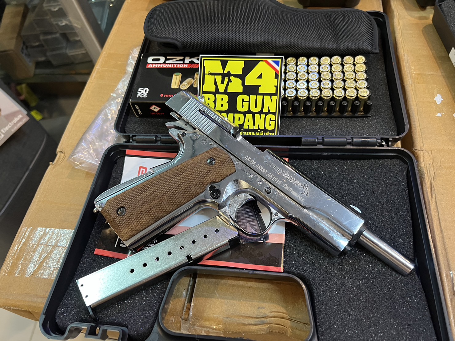 AKSA COLT 1911 ลาย Series 70 สีเงินเงา