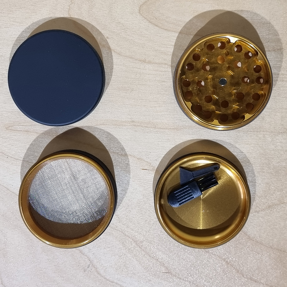 [1002] ที่บดสมุนไพร pastel Grinder ขนาด 63mm 4ชั้น ฟันคม งานCNC เครื่องบดสมุนไพร บดกาแฟ ไกเดอร์บด