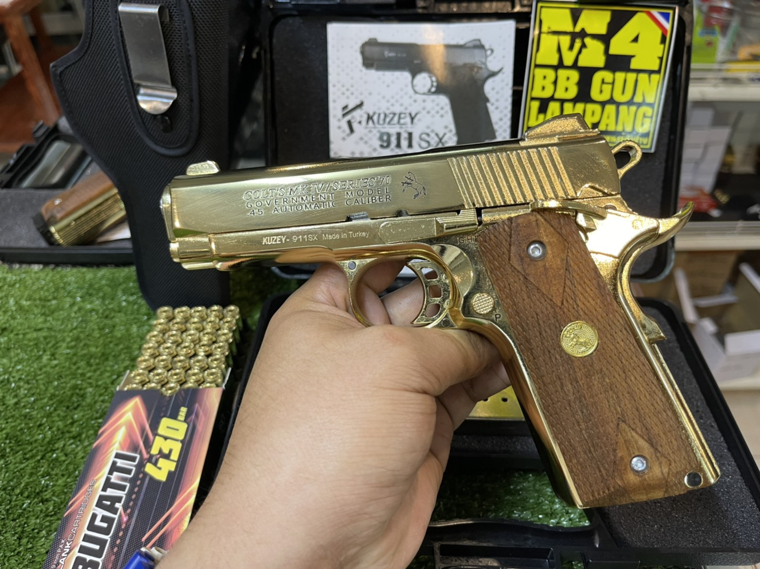 KUZEY M1911 ลาย Series 70 ลำกล้อง 4" ทอง