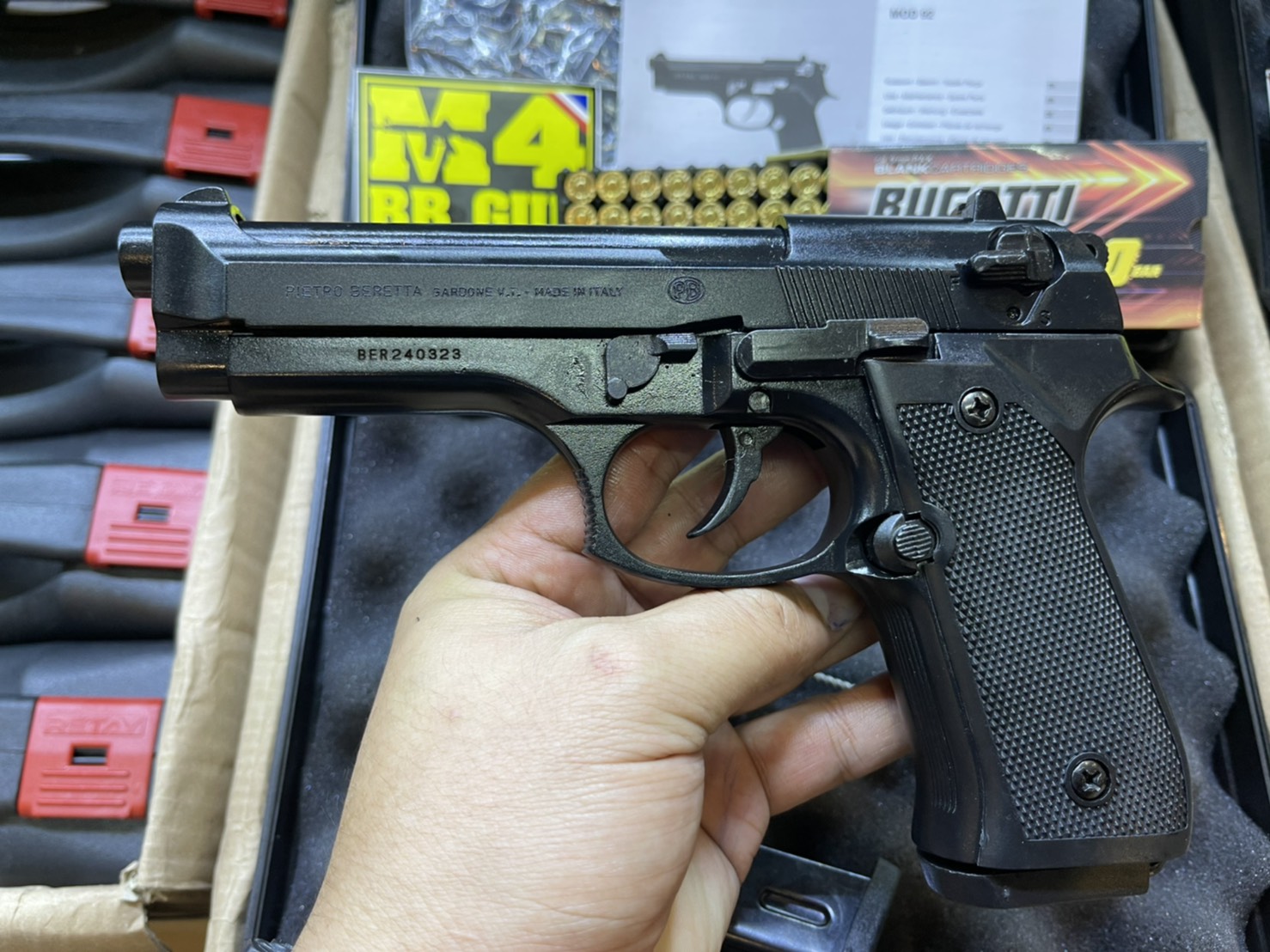 RETAY บาเรทต้า MOD 92 ดำ ด้าม ดำ