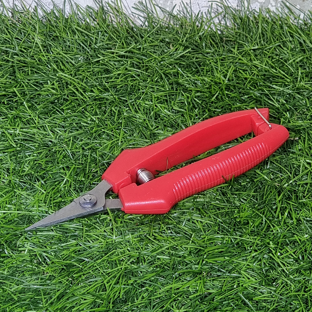 [1002] กรรไกรทริม มีสปริงช้วยผ่อนแรง ตัดใบไม้ กิ่งไม้ ขนาดเล็ก