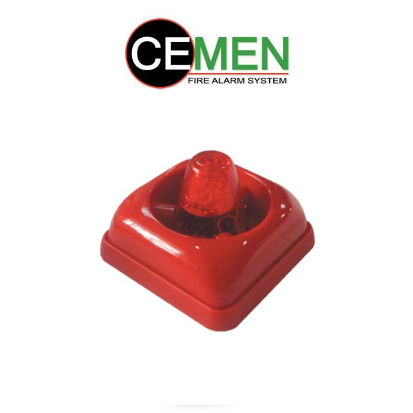 S-350 Alarm Siren with Strobe Light ,100+5dBA. at 1 m. ,24 VDC ,Red Color
