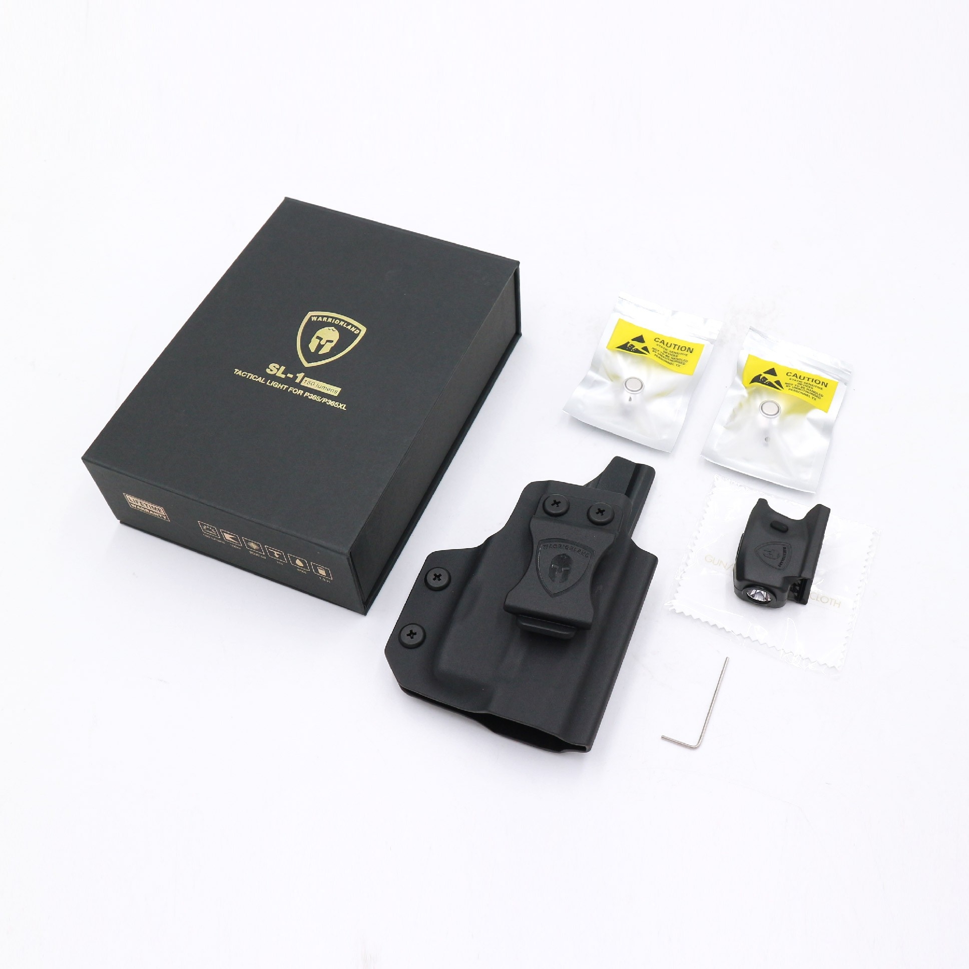 ไฟฉาย Warriorland SL-1 + ซองพกใน Kydex รุ่น Sig Sauer P365 (K2460)