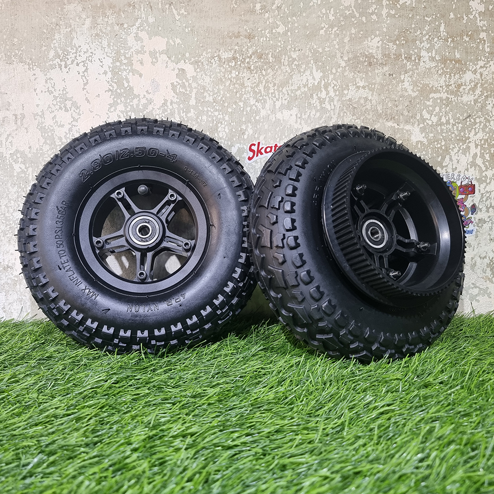 [0502] ล้อสเก็ตบอร์ดไฟฟ้า รุ่น OffRoad ขนาด 9นิ้ว ยางนอก ยางใน หน้า หลัง พร้อมเฟือง