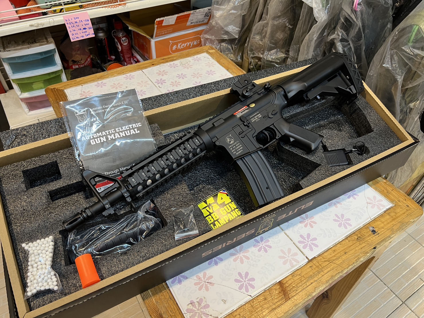 Golden Eagle F6624 M4 CQB บอดี้ ABS