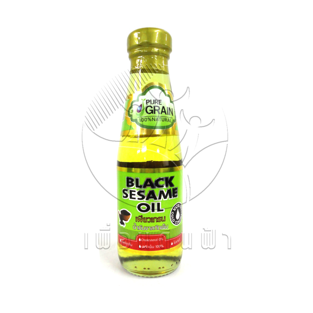 [เพียวเกรน] น้ำมันงาสกัดเย็น 200ml.