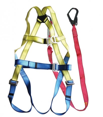 เข็มขัดนิรภัย เต็มตัว รุ่น MS-727+Absorber Webbing 1 Hook