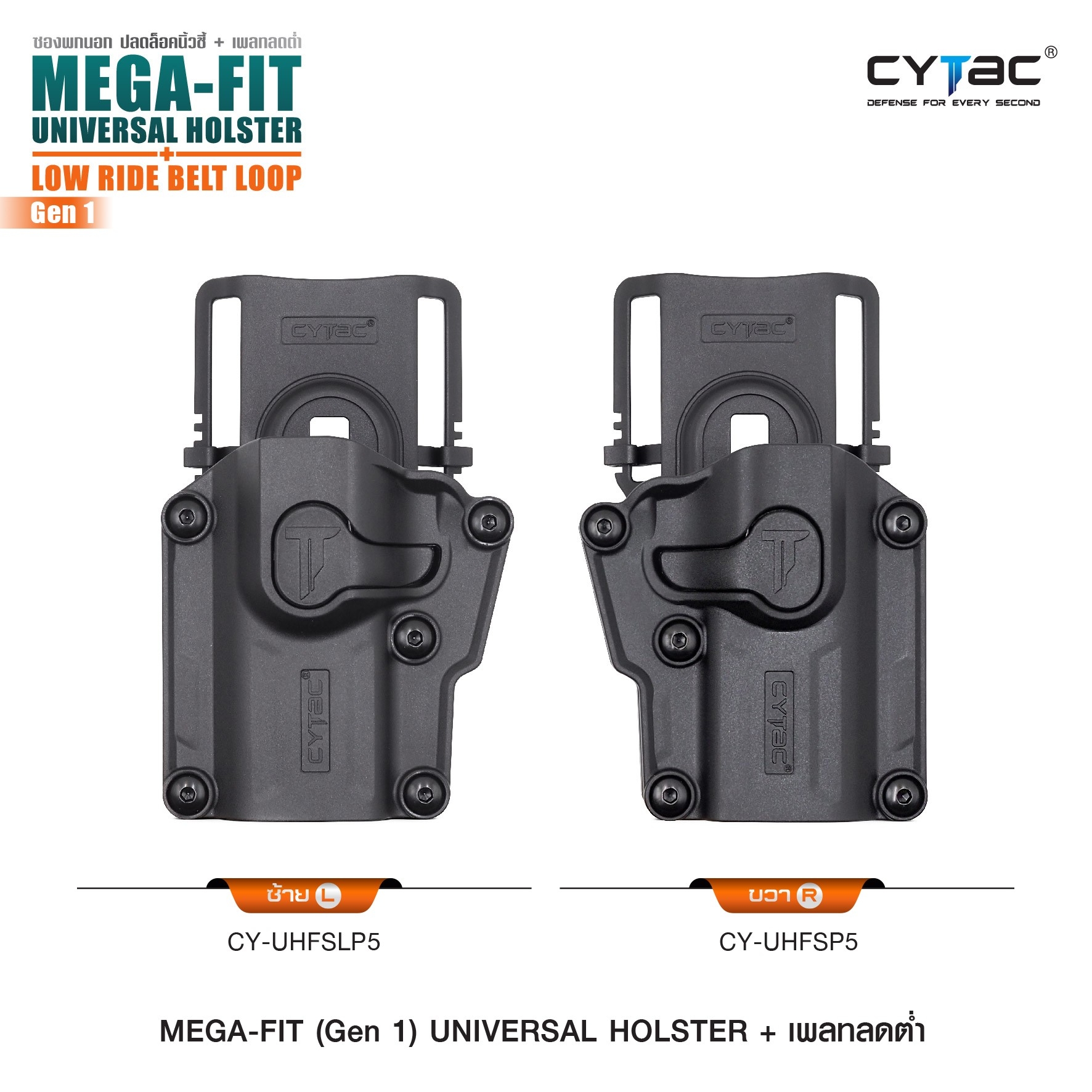 ซอง Megafit + เพลทลดต่ำ Cytac (K950)