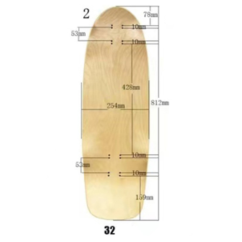 [0301] บอร์ดไม้เซิร์ฟสเก็ต 32 นิ้ว หลายทรง surf skate duck old school