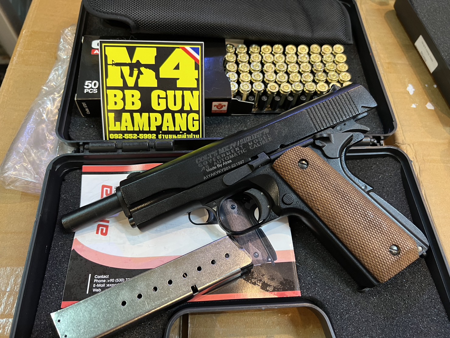 AKSA COLT 1911 ลาย Series 70 สีดำ