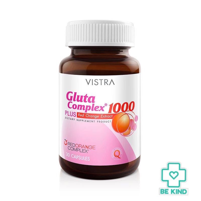 Vistra Gluta Complex 1000 Plus 30 tabs วิสทร้า กลูต้า คอมเพล็กซ์ 1000 พลัส 30 เม็ด