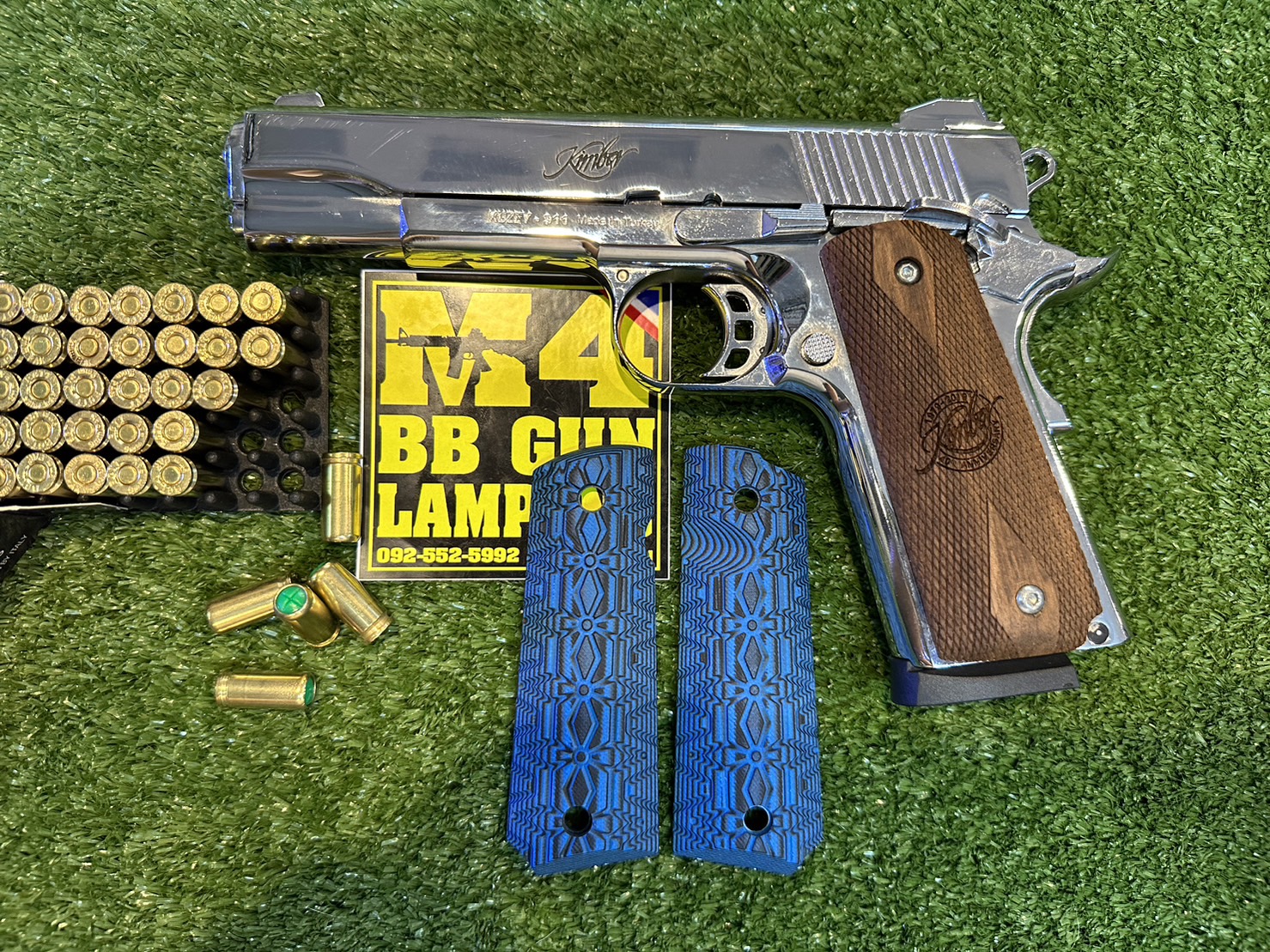 KUZEY M1911 ลาย KIMBER ลำกล้อง 5" สีเงินเงา