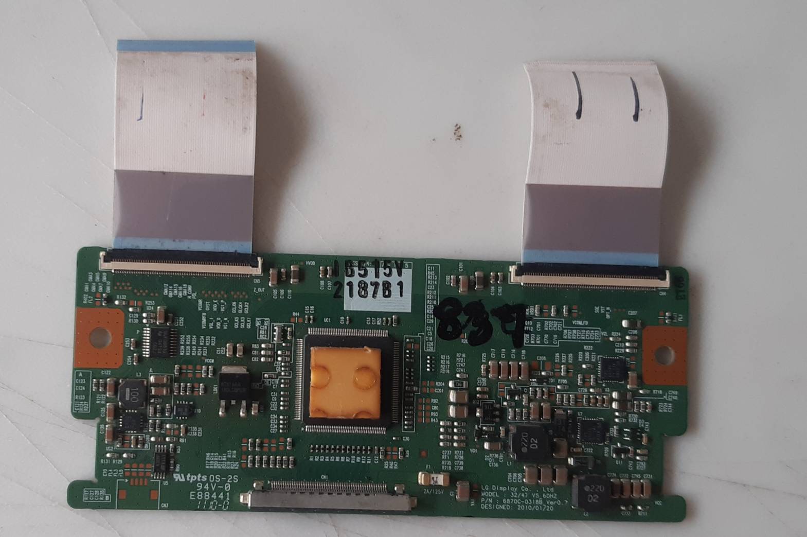 อันที่ 837 LG 32LK410 ทีคอน 6870C-0318B 51PIN ไฟขวา ดี
